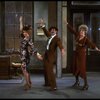 L-R) Katharine Buffaloe as Lily, Michael Leeds as Rooster and Patricia Drylie as Miss Hannigan in a scene from the Dallas production of musical "Annie."