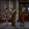 L-R) Katharine Buffaloe as Lily, Michael Leeds as Rooster and Patricia Drylie as Miss Hannigan in a scene from the Dallas production of musical "Annie."
