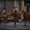L-R) Katharine Buffaloe as Lily, Michael Leeds as Rooster and Patricia Drylie as Miss Hannigan in a scene from the Dallas production of musical "Annie."