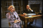 Actors Harve Presnell as Daddy Warbucks and Deborah Jean Templin as Grace in a scene from the Dallas production of musical "Annie."
