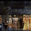 2L-4L) Harve Presnell as Daddy Warbucks, Roseanne Sorrentino as Annie and Deborah Jean Templin as Grace in a scene from the Dallas production of musical "Annie."
