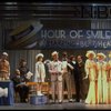 2L-4L) Harve Presnell as Daddy Warbucks, Roseanne Sorrentino as Annie and Deborah Jean Templin as Grace in a scene from the Dallas production of musical "Annie."