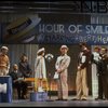 2L-4L) Harve Presnell as Daddy Warbucks, Roseanne Sorrentino as Annie and Deborah Jean Templin as Grace in a scene from the Dallas production of musical "Annie."