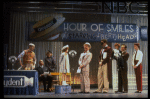 2L-4L) Harve Presnell as Daddy Warbucks, Roseanne Sorrentino as Annie and Deborah Jean Templin as Grace in a scene from the Dallas production of musical "Annie."