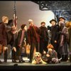Roseanne Sorrentino as Annie w. Sandy and Hooverville-ites in a scene from the Dallas production of musical "Annie."