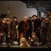 Roseanne Sorrentino as Annie w. Sandy and Hooverville-ites in a scene from the Dallas production of musical "Annie."