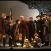 Roseanne Sorrentino as Annie w. Sandy and Hooverville-ites in a scene from the Dallas production of musical "Annie."