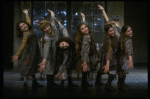 Orphans in a scene from the Chicago production of the musical "Annie."