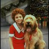 Actress Mary K. Lombardi as Annie w. Sandy in a scene from the Chicago production of the musical "Annie."