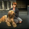 Actress Mary K. Lombardi as Annie w. Sandy in a scene from the Chicago production of the musical "Annie."
