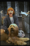 Actress Mary K. Lombardi as Annie w. Sandy in a scene from the Chicago production of the musical "Annie."