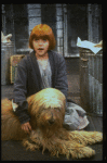 Actress Mary K. Lombardi as Annie w. Sandy in a scene from the Chicago production of the musical "Annie."