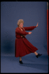 Actress Dolores Wilson as Miss Hannigan in a scene from the Chicago production of the musical "Annie."