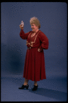 Actress Dolores Wilson as Miss Hannigan in a scene from the Chicago production of the musical "Annie."
