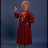 Actress Dolores Wilson as Miss Hannigan in a scene from the Chicago production of the musical "Annie."