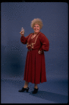 Actress Dolores Wilson as Miss Hannigan in a scene from the Chicago production of the musical "Annie."