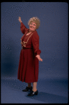 Actress Dolores Wilson as Miss Hannigan in a scene from the Chicago production of the musical "Annie."