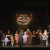 Ellen Martin as Grace, Mary K. Lombardi as Annie and Norwood Smith as Daddy Warbucks in a scene from the Chicago production of the musical "Annie."