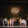 Ellen Martin as Grace, Mary K. Lombardi as Annie and Norwood Smith as Daddy Warbucks in a scene from the Chicago production of the musical "Annie."