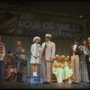 2L-4L) Ellen Martin as Grace, Mary K. Lombardi as Annie and Norwood Smith as Daddy Warbucks in a scene from the Chicago production of the musical "Annie."