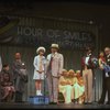 2L-4L) Ellen Martin as Grace, Mary K. Lombardi as Annie and Norwood Smith as Daddy Warbucks in a scene from the Chicago production of the musical "Annie."