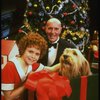 Mary K. Lombardi as Annie and Norwood Smith as Daddy Warbucks w. Sandy in a scene from the Chicago production of the musical "Annie."