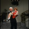 Mary K. Lombardi as Annie and Norwood Smith as Daddy Warbucks in a scene from the Chicago production of the musical "Annie."