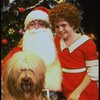 Mary K. Lombardi as Annie w. Santa Claus and Sandy in a scene from the Chicago production of the musical "Annie."