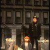 Mary K. Lombardi as Annie w. Sandy and a policeman in a scene from the Chicago production of the musical "Annie."