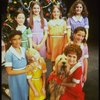 Mary K. Lombardi as Annie w. Sandy (R) and orphans in a scene from the Chicago production of the musical "Annie."