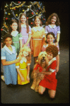 Mary K. Lombardi as Annie w. Sandy (R) and orphans in a scene from the Chicago production of the musical "Annie."