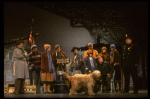 Mary K. Lombardi as Annie w. Sandy and Hooverville-ites in a scene from the Chicago production of the musical "Annie."