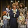 Ruth Kobart as Miss Hannigan w. orphans in a scene from the Chicago production of the musical "Annie."