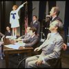 Mary K. Lombardi as Annie (3L), (2L) Norwood Smith as Daddy Warbucks and Stephen Everett as FDR (L) in a scene from the Chicago production of the musical "Annie."