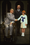 Mary K. Lombardi as Annie, Norwood Smith as Daddy Warbucks and Stephen Everett as FDR in a scene from the Chicago production of the musical "Annie."