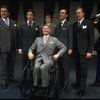 C) Stephen Everett as FDR in a scene from the Chicago production of the musical "Annie."