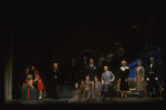 Entire cast in a scene from the Chicago production of the musical "Annie."