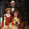 Allison Smith as Annie, Alice Ghostley as Miss Hannigan, John Schuck as Daddy Warbucks w. Sandy in a scene from the Broadway production of the musical "Annie."