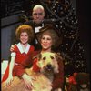 Allison Smith as Annie, Alice Ghostley as Miss Hannigan, John Schuck as Daddy Warbucks w. Sandy in a scene from the Broadway production of the musical "Annie."