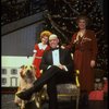 Allison Smith as Annie, Alice Ghostley as Miss Hannigan, John Schuck as Daddy Warbucks w. Sandy in a scene from the Broadway production of the musical "Annie."