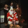 Allison Smith, Alice Ghostley, John Schuck and Mary Bracken Phillips w. Sandy and Santa Claus in a scene from the Broadway production of the musical "Annie."