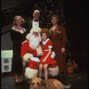 Allison Smith, Alice Ghostley, John Schuck and Mary Bracken Phillips w. Sandy and Santa Claus in a scene from the Broadway production of the musical "Annie."