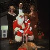 Allison Smith, Alice Ghostley, John Schuck and Mary Bracken Phillips w. Sandy and Santa Claus in a scene from the Broadway production of the musical "Annie."