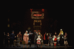 Allison Smith as Annie, John Schuck as Daddy Warbucks and Mary Bracken Phillips as Grace in a scene from the Broadway production of the musical "Annie."