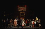 Allison Smith as Annie, John Schuck as Daddy Warbucks and Mary Bracken Phillips as Grace in a scene from the Broadway production of the musical "Annie."