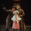 Allison Smith as Annie, John Schuck as Daddy Warbucks and Mary Bracken Phillips as Grace in a scene from the Broadway production of the musical "Annie."