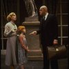 Allison Smith as Annie, John Schuck as Daddy Warbucks and Mary Bracken Phillips as Grace in a scene from the Broadway production of the musical "Annie."