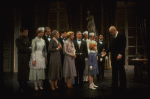 Allison Smith as Annie, John Schuck as Daddy Warbucks and Mary Bracken Phillips as Grace in a scene from the Broadway production of the musical "Annie."