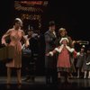 Allison Smith as Annie, John Schuck as Daddy Warbucks and Mary Bracken Phillips as Grace in a scene from the Broadway production of the musical "Annie."