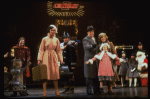 Allison Smith as Annie, John Schuck as Daddy Warbucks and Mary Bracken Phillips as Grace in a scene from the Broadway production of the musical "Annie."